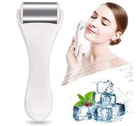 Ice Roller for Face & Eye,Puffiness,Migraine,Pain Relief and Minor Injury,Skin Care Products Stainless Steel Face Massager Ice Roller Massager (White)