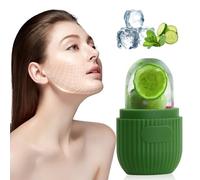 Ice Roller for Face,Eyes,and Neck - Reusable Ice Roller - Instant Cooling and Puffiness Reduction - Face Roller for Puffiness - Eye Roller for Wrinkles - Natural Skincare Tool (Green)