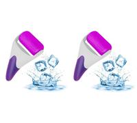 Ice Roller for Face Eyes, Massager Tool Body Massager Reduce Puffiness, Wrinkles, Migraine and Pain Relief Therapeutic Cooling to Tighten Brighten Complexion Gift for Womens (2pcs purple ice rolle)