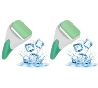 Ice Roller for Face Eyes, Massager Tool Body Massager Reduce Puffiness, Wrinkles, Migraine and Pain Relief Therapeutic Cooling to Tighten Brighten Complexion Gift for Womens (2pcs green ice roller)