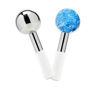 Ice Roller for Face Ice Globes Eye Massager Facial Roller Tools Stainless Steel Cryo Globes Long-Lasting Cold Therapy for Eyes, Hot Flashes, Body Skin Care for Puffiness, Wrinkles