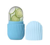 Ice Roller for the Face, Silicone Ergonomic Reusable Portable - Skin Tightening Tool - For All Skin Types, After Sun Care, Smooth Look, Home, Travel, Salon, Spa, Business Trip