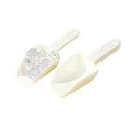 Ice Scoop 6Pcs Plastic Ice Shovel Flour Food Candy Ice Cream Scoop Dessert Rice Shovel Kitchen Frosted(White 1pcs)