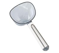 Ice Scoop | Clear Flour Utility Scoop | Multi-Purpose with Scale Ergonomic Grip Innovative Sealing Design Flour Scoop for Canisters, Flour, Powders, Dry Foods, Candy