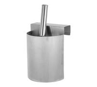 Ice Scoop Holder Stainless Steel Bucket Hanging Organizer for Freezer | Wall Mount Hook Design, Storage Visibility, Silver Finish, Suitable for Supermarket Shelf Use