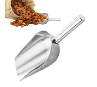 Ice Scoop - Stainless Steel | Kitchen Ice Scooper | Utility Food Scoop | Multipurpose Scoops for ICES Maker Coffee Beans Candy Flour Popcorn Cubes,Popcorn,Flour,Candy,Pet Food