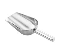 Ice Scoop - Stainless Steel Popcorn Scoop, Utility Food Scooper | Heavy Duty Candy Serving Tool, Dry Goods Portion Scoop, Multipurpose Metal Kitchen Scoop for Freezer Ice Cubes and Bar Storage