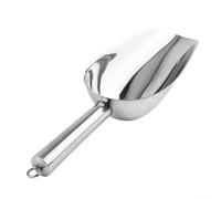 Ice Scoop, Stainless Steel Scooper for Ice Machine,Ice Bucket,Ice Cube Scoop Metal Ice Scoop Food Scoop Ice Shovel Chip Scoop Dog Scoop for Bar Party Kitchen(Silver)
