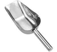 Ice Scoop Sweet Scoops Stainless Steel Food Scoop Trapezoid Shape All Purpose Scoop for Flour Bar Barbecue Ice Bucket Kitchen Buffet Party Wedding Supermarket Drink Shop