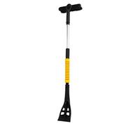 Ice Scraper Brush - Car Snow Removal Tool, Extendable Multi-Use Windshield Shovel, Strong Grip Head Design, Quick Setup for Clearing, Vehicle Necessities for Winter Window Door SUV Glass Use