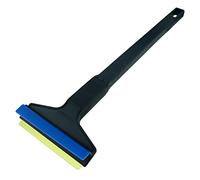 Ice Scraper for Car Windscreen 37 cm - Brass Car Ice Scraper long - fast, easy & effortless - Premium HIPS - Murska Brass Blade Windscreen Scraper for Car Window Scrapper Squeege (Black - Blue)