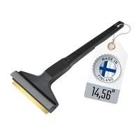 Ice Scraper for Car Windscreen 37 cm - Brass Car Ice Scraper long - fast, easy & effortless - Premium HIPS - Murska Brass Blade Windscreen Scraper for Car Window Scrapper Squeege (Black - Grey)