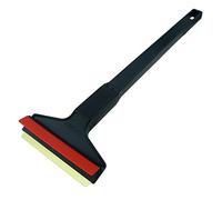 Ice Scraper for Car Windscreen 37 cm - Brass Car Ice Scraper long - fast, easy & effortless - Premium HIPS - Murska Brass Blade Windscreen Scraper for Car Window Scrapper Squeege (Black - Red)