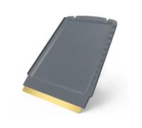 Ice Scraper for Car Windscreen - 4 in 1 - Brass Ice Scraper - fast, effortless & easy - Premium HIPS - Murska Brass Blade Windscreen Scraper for Car Window Scrapper & Squeege - Finland (Grey)