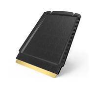 Ice Scraper for Car Windscreen - 4 in 1 - Brass Ice Scraper - fast, effortless & easy - Premium HIPS - Murska Brass Blade Windscreen Scraper for Car Window Scrapper & Squeege - Finland (Black)