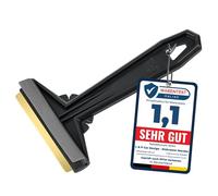 Ice Scraper for Car Windscreen - Brass Car Ice Scraper - Murska - fast, effortless & easy - Premium HIPS - Brass Blade Windscreen Scraper for Car Window Scrapper & Squeege - Finland (Black Grey)