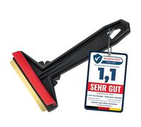 Ice Scraper for Car Windscreen - Brass Car Ice Scraper - Murska - fast, effortless & easy - Premium HIPS - Brass Blade Windscreen Scraper for Car Window Scrapper & Squeege - Finland (Black Red)