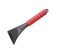 Ice Scraper Tool for Car Windshield Snow Removal with Foam Handle Durable Plastic Frost Window Cleaner for Trucks and Vehicles (Red, One Size)