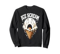 Ice Scream Funny Halloween Ice Cream Ghost Spooky Costume Sweatshirt