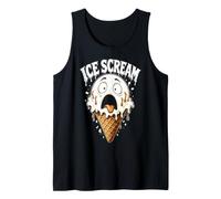 Ice Scream Funny Halloween Ice Cream Ghost Spooky Costume Tank Top