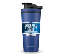 Ice Shaker Insulated Stainless Steel Shaker Bottle | 26oz, Navy | Cold for 30+ Hours | Insulated Cup with Twist-on Agitator | Odor-Free Shaker Cup for Protein Shakes, Water, Smoothies, Cocktails