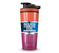 Ice Shaker Insulated Stainless Steel Shaker Bottle | 26oz, Summer | Cold for 30+ Hours | Insulated Cup with Twist-on Agitator | Odor-Free Bottle for Protein Shakes, Water, Smoothies, Cocktails
