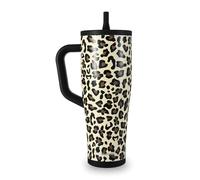 Ice Shaker Insulated Stainless Steel Tumbler Shaker Bottle | 40oz, Leopard | Cold for 30+ Hours | 2-in-1 Tumbler Shaker Bottle | Odor-Free Bottle for Protein Shakes, Water, Smoothies, Cocktails