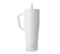 Ice Shaker Insulated Stainless Steel Tumbler Shaker Bottle | 40oz, White | Cold for 30+ Hours | 2-in-1 Tumbler Shaker Bottle | Odor-Free Bottle for Protein Shakes, Water, Smoothies, Cocktails