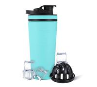 Ice Shaker Stainless Steel Insulated for Water Bottle (As Seen on Shark Tank) | Gronk Shaker | 26 Oz