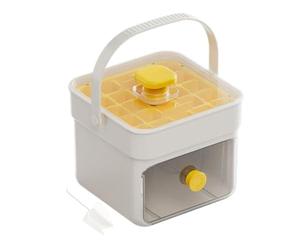Ice Shapes | Easy Release Mould, Handle and Lid | Double-Layer Rechargeable Production Tool for Home Outdoor Coffee Whiskey Cocktail Tea