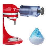 Ice Shaver Attachment for KitchenAid Stand Mixer- Efficient Shaved Ice Maker, High Production Shave Ice Machines, Essential Mixer Parts & Accessories with 8 Molds - By Aooaid