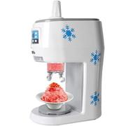 Ice Shaver Machine - 300W Automatic Snow Cone Maker, Stainless Steel Construction, Adjustable Thickness for Smoothies and Milk Tea, Ideal for Restaurants and Food Trucks