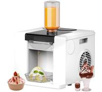 Ice Shaver Machine, Electric Snow Cone Maker, 60kg/Day, Air Cooling for Food Trucks, Restaurants, Smoothies, Milk Tea Shops, Household Use