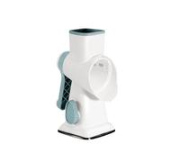 Ice Shaver Smoothie Maker Machine Compact Home Crushed Snow Cone Crusher Universal Compatibility Dual Row 45 Angled Blades Large Base Suction Cups Removable Drum Fully Washable Design S