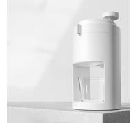 Ice Shaver Snow Cone Machine Hand Crank Ice Crusher with Ice Bowl and Ice Mold Manual Slushy Maker Shaved Ice Maker for Home Outdoor Use White 200ml