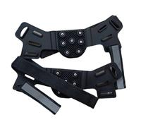 Ice Shoe Grippers - Seven Point Traction, Flexible Wearable Fit, Sturdy Rubber Build, Enhanced Visibility Feature | Icy Roads Outdoor Sports Climbing Fishing Winter Travel Safety Footwear Accessory