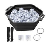 Ice Shower - 60cm Bath Cooler, Quick Cooling Barrel, Foldable Silicone Bathtub, Portable Bucket, Cold Container | Bathtub For Recovery