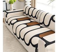 Ice Silk Couch Cover, Cooling Sofa Covers, Anti-Slip, Anti-Scratch, Washable, Sofa Protector for Summer, for 1 2 3 4 Seater and L-Shaped Sofas Pet-Friendly Coffee 70 * 150cm