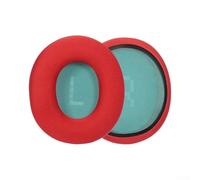 Ice Silk Ear Pads for Skullcandy SLYR PRO Headphones (Red) | Ice silk fabric, breathable, cooling, compatible with SLYR PRO, reduces heat feeling