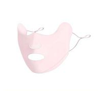 Ice Silk Face Mask for Women, UV Protection Sun Cover with Ear Loops, UPF500+ Lightweight Breathable Summer Mask (Pink)