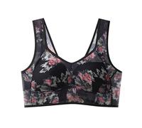 Ice Silk Lace Bra for Women,Cooling Comfort Strenght Breathable Soft Everyday Bras Don't Run Cup Full High Support Plus Size Sexy Underwire Bra Seamless Wireless Push up Bras