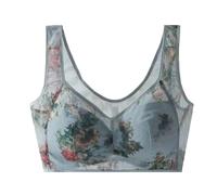 Ice Silk Lace Cooling Comfort Bra, Ice Silk Comfort Bra for Older Women, Seamless Wireless Push up Bras for Women,ice Silk Bra Fairy Bras for Seniors