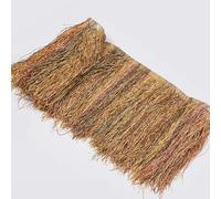 Ice silk outdoor Tiki Straw Roof Thatch material palm thatch roofing artificial thatched leaf Party Decorations Roll Palm Straw Thatch Roof for Garden Tiki Bar Hut Grass Width(Size:10m/32.8ft,Color:B)