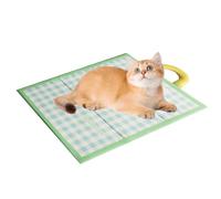 Ice Silk Pet Cooling Mat - 23.6 X 17.7 Inch, Lightweight Summer Cushion Leather And Cotton Equipment | Small Cats Under 7.5kg, Canine, Feline Living Room,