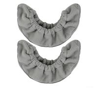 Ice Skate Blade Covers - For Polar Fleece Moisture-Absorbing Elastic Protector for Kids & Adults, Fits Most Figure and Hockey Skates (Medium/Large)(L Grey)