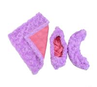 Ice Skate Cover Towel Pair Purple Soft Absorbent(M)