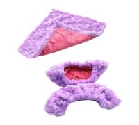 Ice Skate Cover Towel Pair Purple Soft Absorbent(XL)