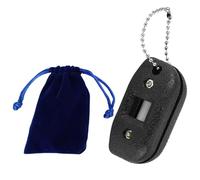 Ice Skate Edge Blade Sharpener, Portable Quick Sand Ice Skates Blade Sharpener, Hand Held Skate Sharpener Tool Grindstone Grinding Tool with Storage Bag for Ice Hockey, 6.5*3*2.5cm/2.6*1.2*1in
