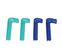 Ice Skate Guard Premium Hard Plastic Durable Vane/Wing Cover for Figure Skate, Cuttable Protector for 6.3-10.2in Ice Size (Blue Green)