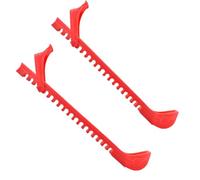 Ice Skate Guards Hockey Shoes Ice Covers Skate Blade Protector, with Adjustable Buckle for Skating Figure Skate Guards Easy to Put On And Off, Ice Skate Covers for Adult, Youth, Couple (Red)